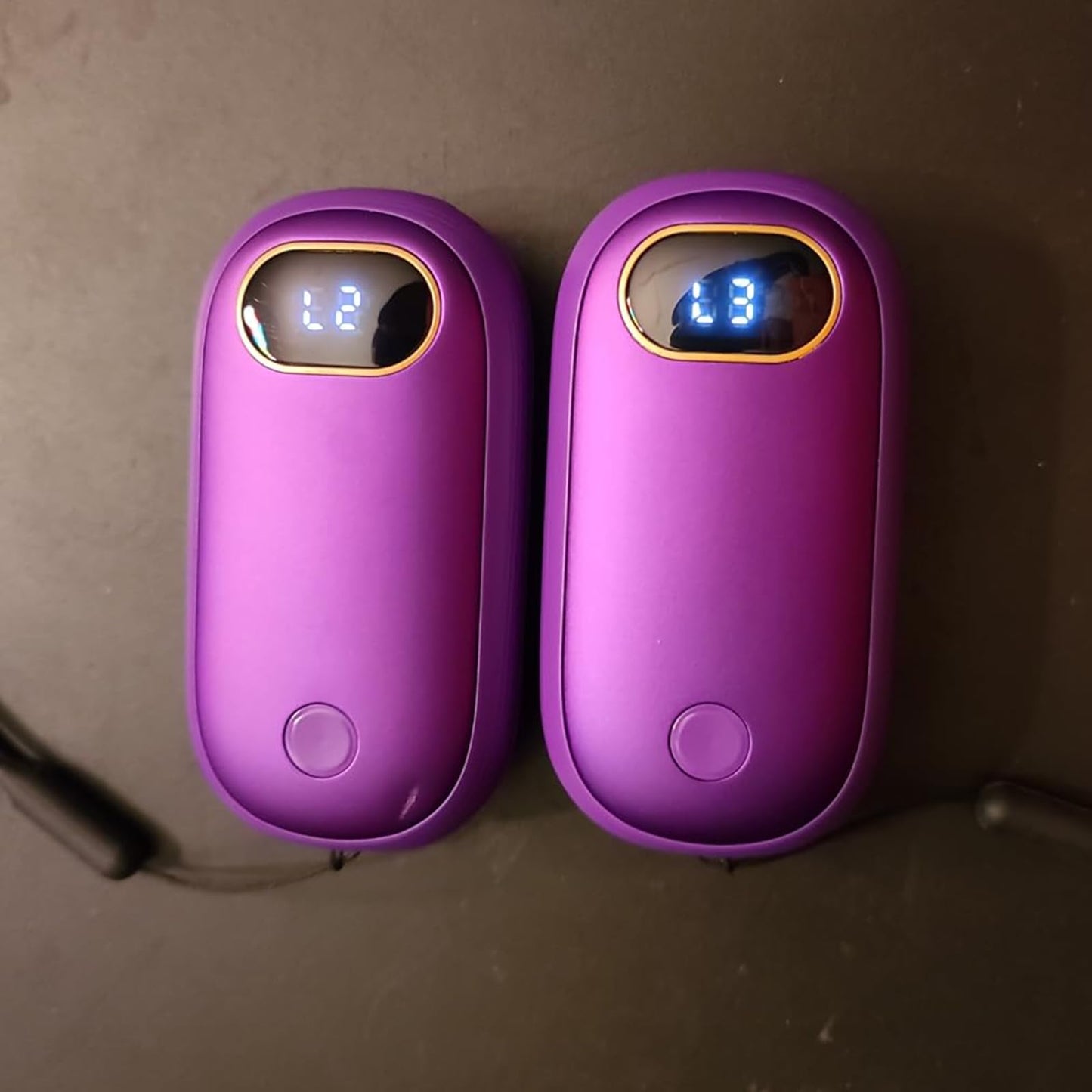 Calentadores de manos recargables, calentador de manos eléctrico de 14000 mAh, paquete de 2 unidades de calefacción de doble cara, 17 horas de calor máximo de 131 ℉ USB-C, calentador de bolsillo