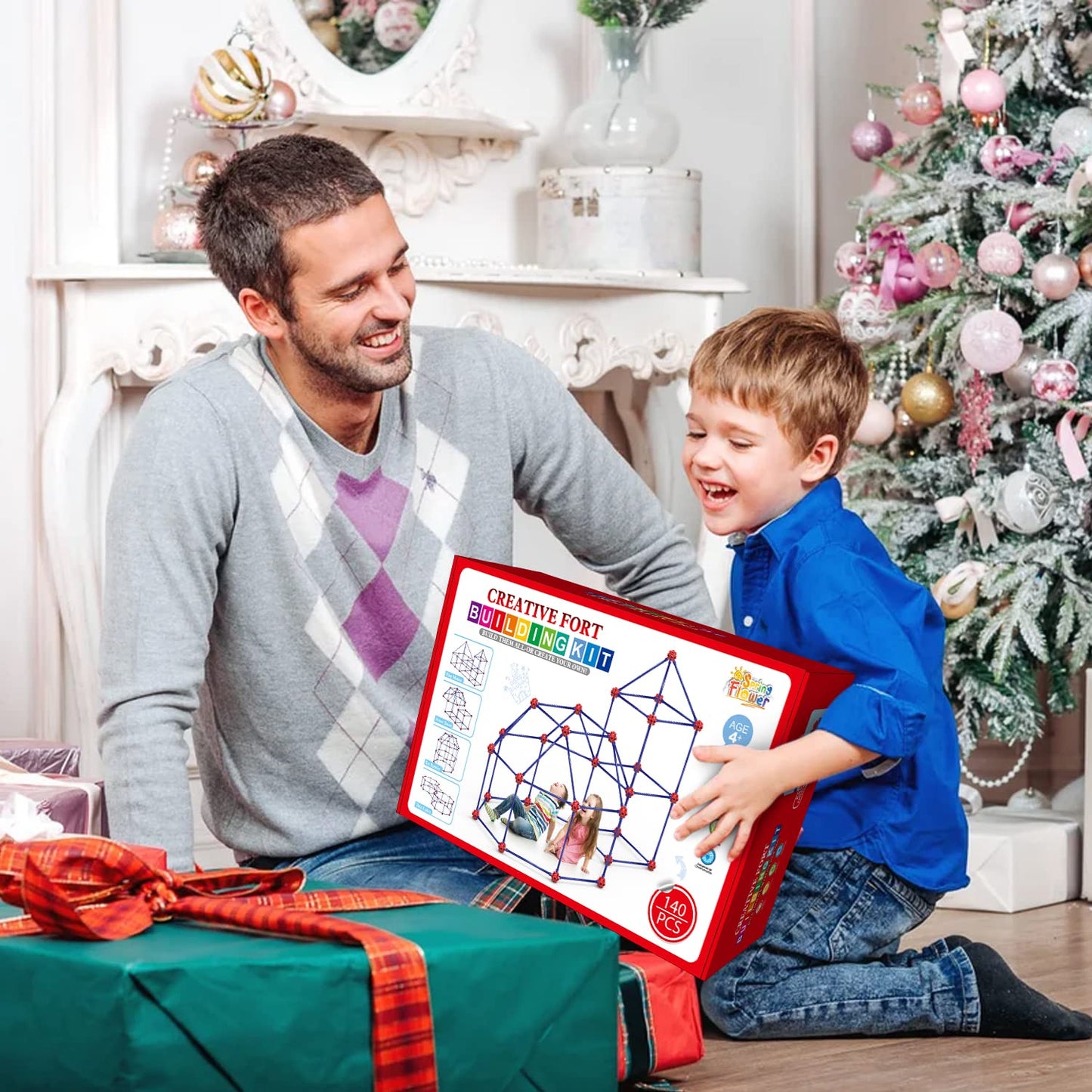 Kit de construcción de fuertes para niños, juguetes de construcción STEM, regalo educativo para niños y niñas desde los 4 años, juego creativo definitivo para actividades