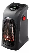 Calentador Ambiente Calefactor Graduable Electrico Temporiza Color Negro 110V