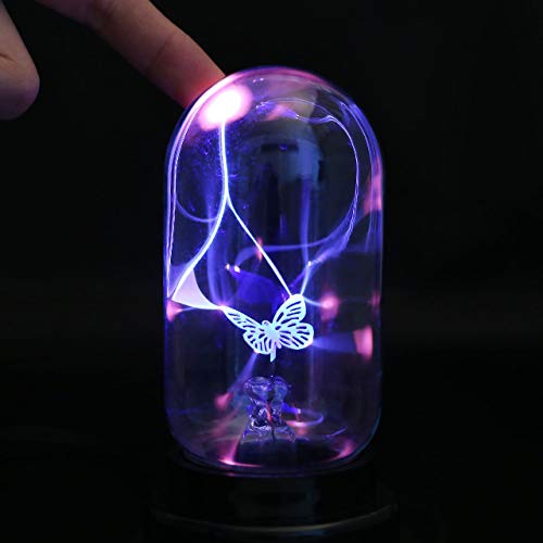 Lámpara de plasma de mariposa, USB, Mágica luz relámpago sensible al tacto, para decoraciones, niños, dormitorio, regalos