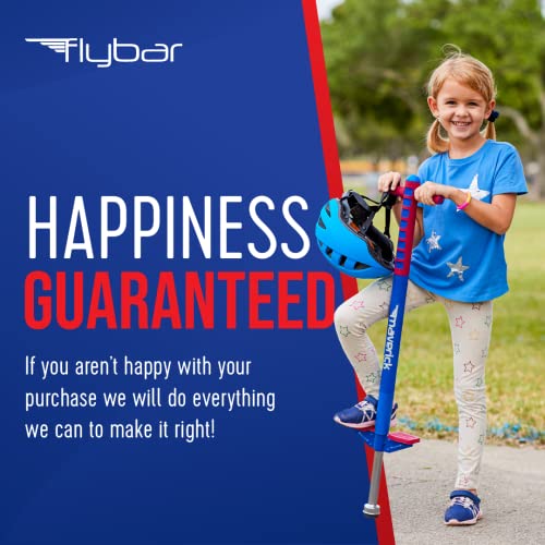 Flybar Maverick Pogo Stick para Salto, niños de 5 años en adelante, 40 a 80 libras, perfecto para principiantes, asas de fácil agarre, clavijas antideslizantes, juguetes al aire libre para niños, juguetes de salto