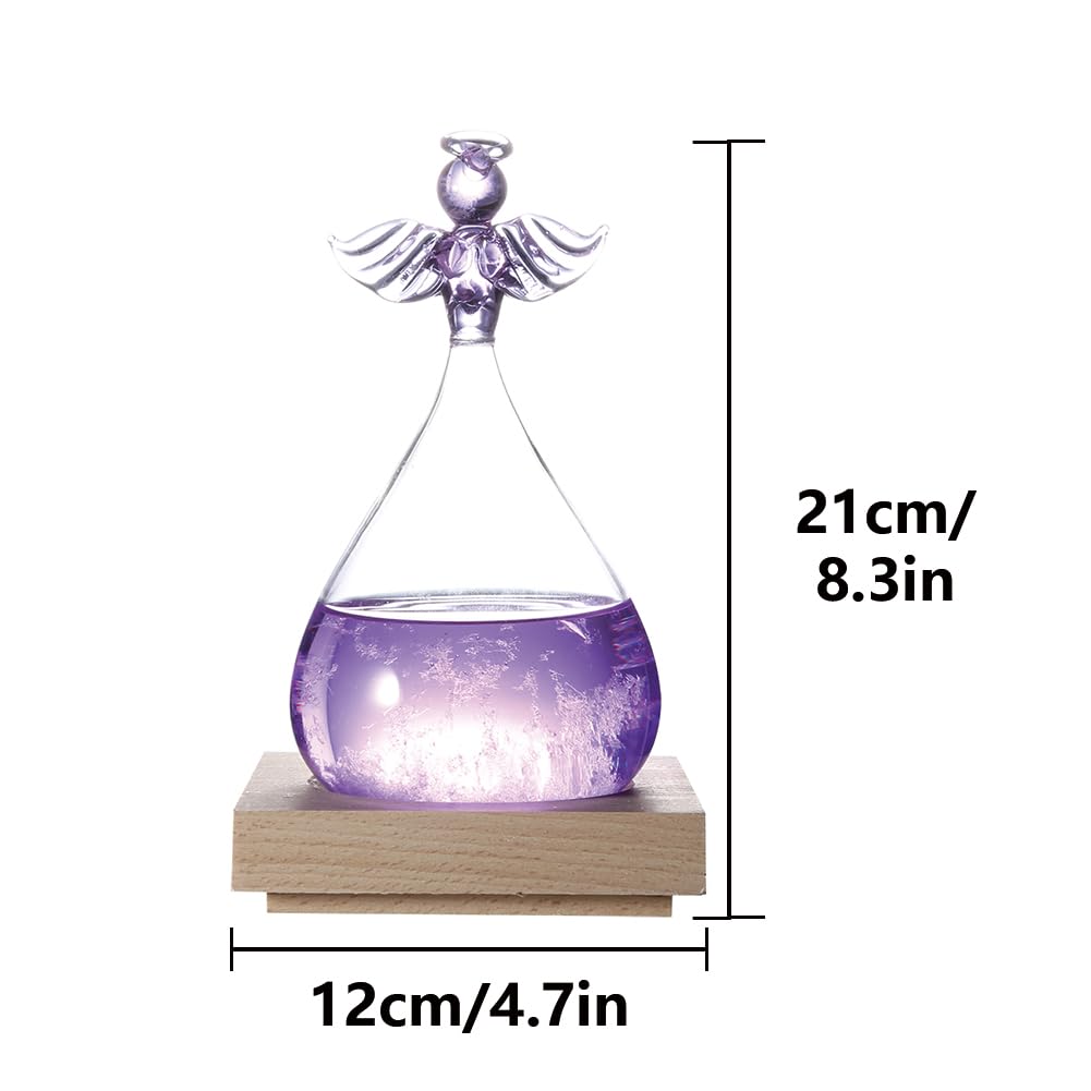 Predictor meteorológico de vidrio de tormenta, pronosticador de predicción, globo único, estación de nube, gota de agua, oficina, decoración del hogar, barómetro, botella, centro de mesa, decoración