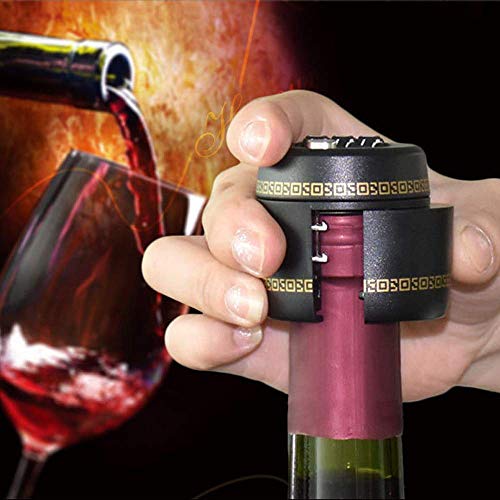 Cerradura de botella de vino, cerradura de código de contraseña, cerradura digital para botella de vino y licor, botella de whisky de vino, selección de vacío, tapón de conservación, 2 uds