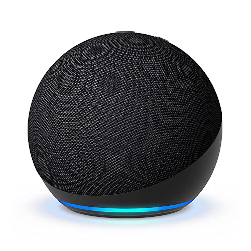 Echo Dot | Parlante inteligente con Alexa . Pídele a Alexa que te dé actualizaciones del clima y que ponga timers con tan solo usar la voz. Incluso puedes obtener respuestas a tus preguntas y pedirle chistes.