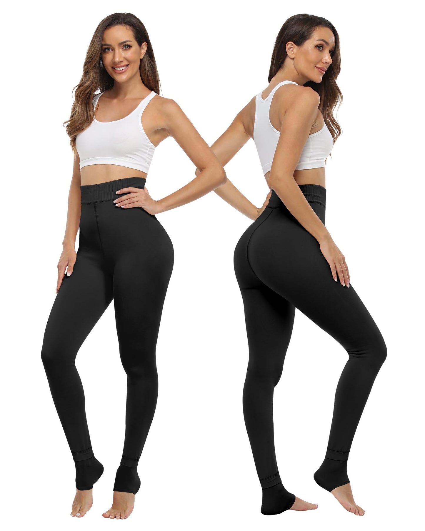 Leggings con forro de vellon de terciopelo para mujer, Leggings cálidos, gruesos y suaves de longitud completa. Comodidad y protección contra el clima frío