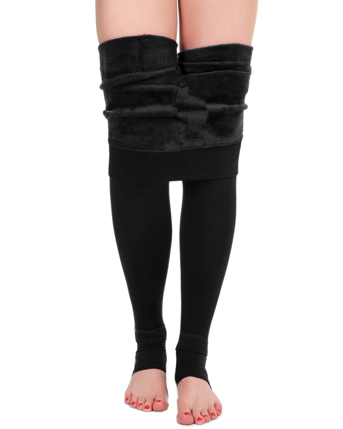 Leggings con forro de vellon de terciopelo para mujer, Leggings cálidos, gruesos y suaves de longitud completa. Comodidad y protección contra el clima frío