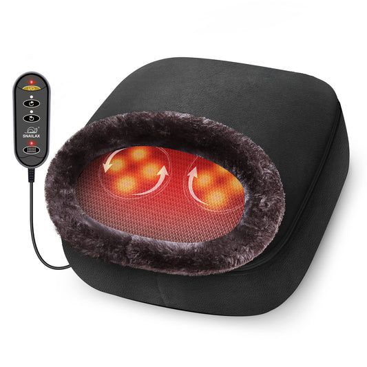 Masajeador Shiatsu 2 en 1 para pies y espalda con calor, máquina masajeadora de pies con almohadilla térmica, cojín o calentador de pies, masajeadores para alivio de espalda y pies