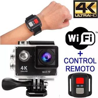 Cámara Go Pro 4 K con control remoto sensorial