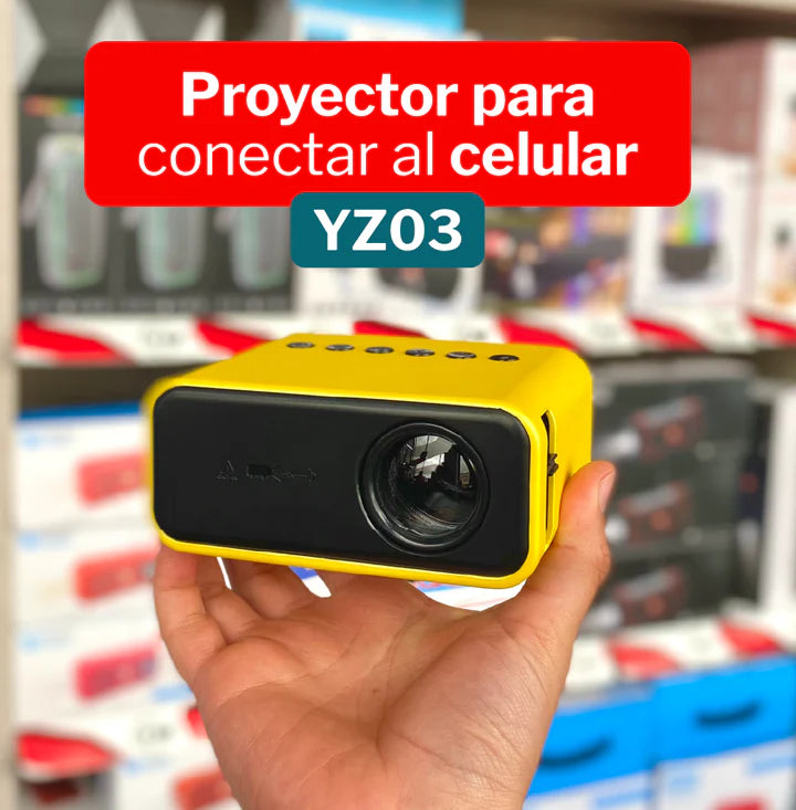 Mini Proyector LED Portátil conexión teléfono YZ03